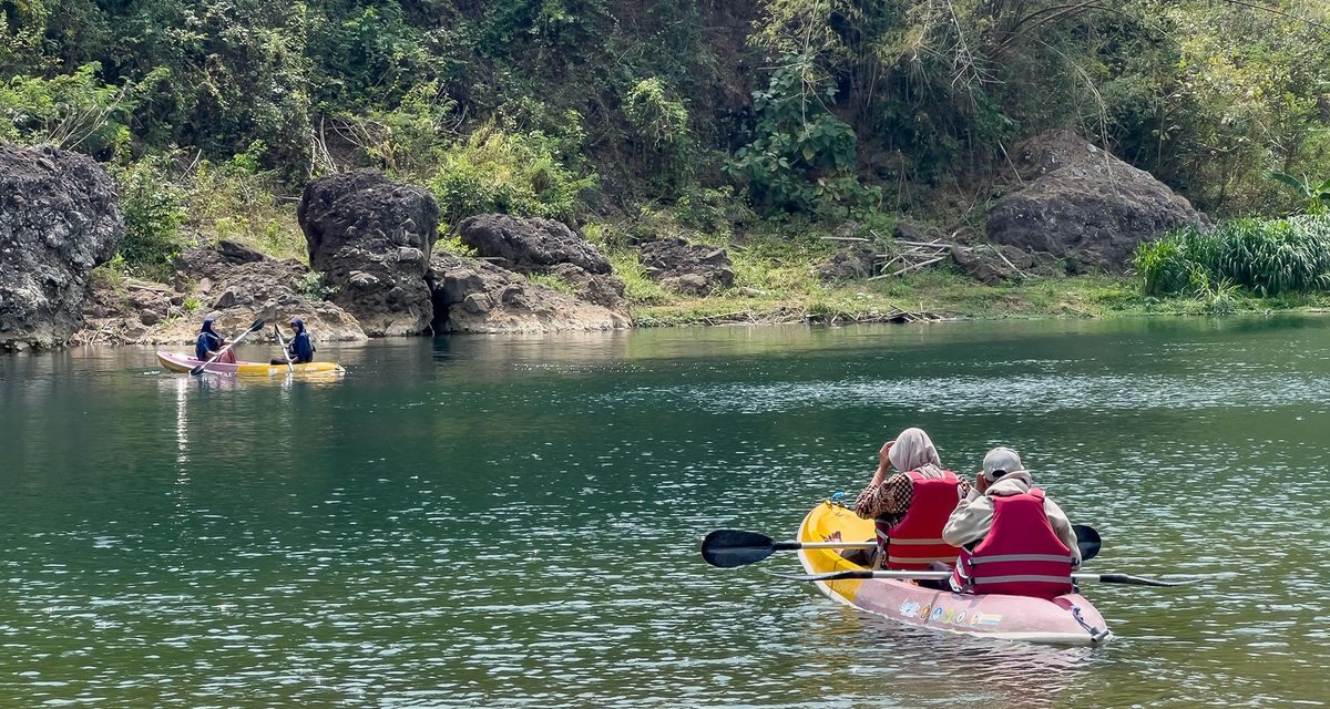 Lembah Oya Kedungjati di Yogya, Bisa Naik Kano Loh